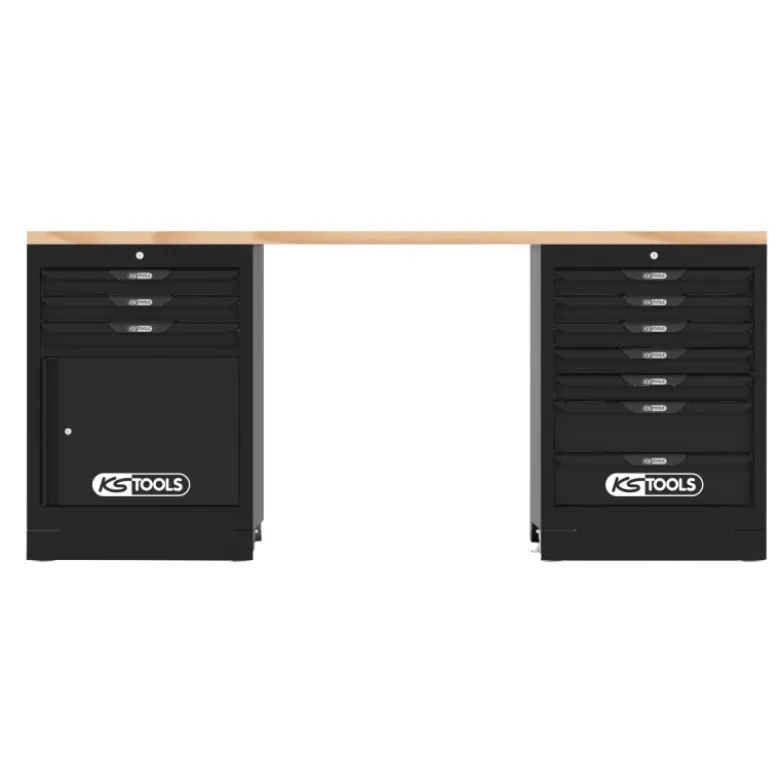Etabli SRM 10 tiroirs + 1 porte KS TOOLS 810.8050