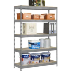 Etagère métallique 5 niveaux - 2000x1000x600 - 300kg - BRICOFORTE CHIPBOARD BF-1006-5 / SIMONRACK 8435104938638