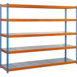 Etagère métallique 5 niveaux - 2000x1800x600 - 400kg - ECOFORTE METAL EF-1806-5 / SIMONRACK 8435104950364