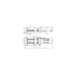 Etau Acier Dolex Ouverture 120 mm Serrage Pneumatique Série 300P 306P