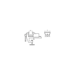 Etau Dolex Ouverture 90 mm Double Guidage 223