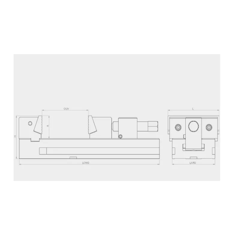 Etau Dolex Ouverture 155 mm Pour Fraiseuse Série 700 715-15