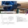 Etau Dolex Ouverture 340 mm presse serrage rapide pour menuisier 249SR