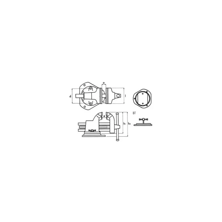 Etau Dolex Ouverture 130 mm Série 104 - 104 104