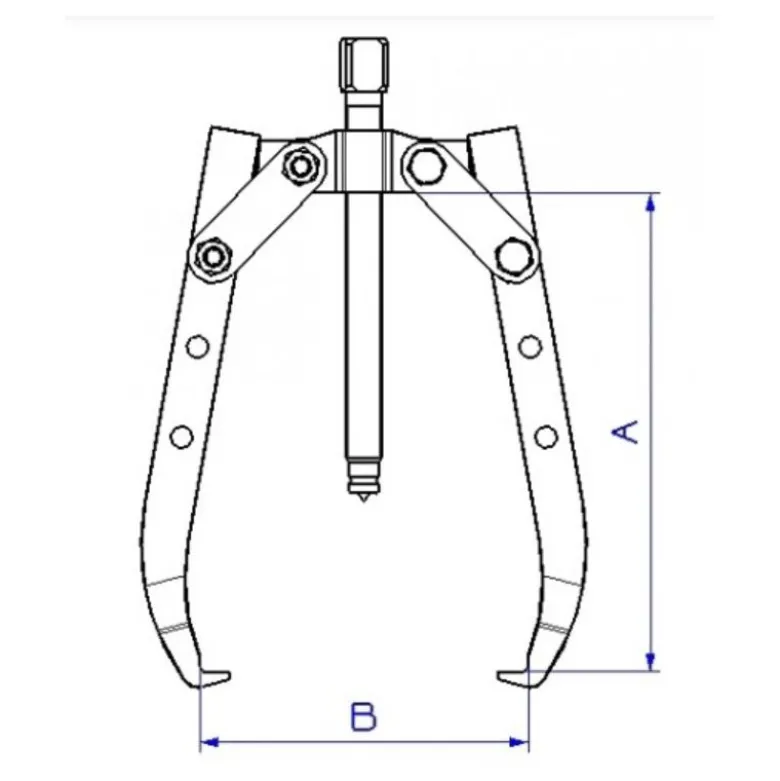 Extracteur 2 bras auto-serrants courts - 240 MM SAM - Ex-625