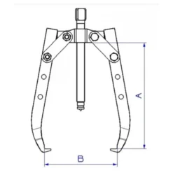 Extracteur 2 bras auto-serrants longs - 220 MM SAM - Ex-623-l