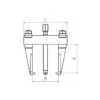 Extracteur 2 Bras Rigides 125 - 375mm - 20T SAM Outillage - EX-834N