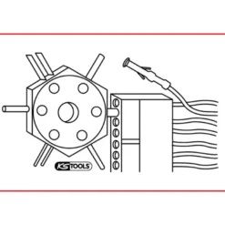 Extracteur de cosses KS TOOLS 150.1232