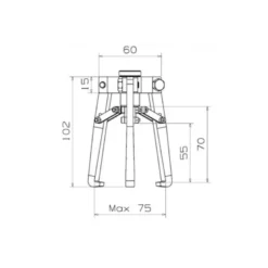 Extracteur 25 - 100mm - Convertible 2 Ou 3 Griffes SAM Outillage - EX-138-2