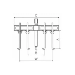 Extracteur Multi-Usage Deux Bras 35 - 173mm - 4T SAM Outillage - EX-270-1