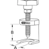 Extracteur universel de bras d'essuie glace type 1 KS TOOLS 700.1193