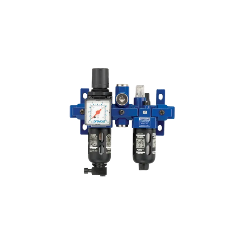Filtre régulateur lubrificateur 3/8 avec manomètre pour sortie air sec PREVOST TB SME2