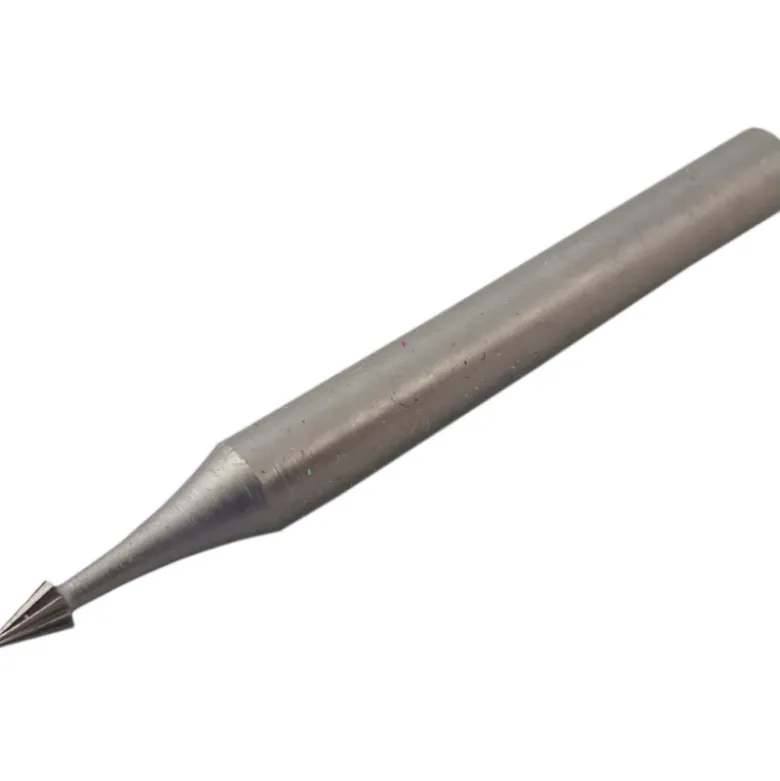 Fraise Tige D. 6X40Mm Hss A Graver Coniq.3X4,5Mm Bout Pointu SAM Outillage - 19668-C