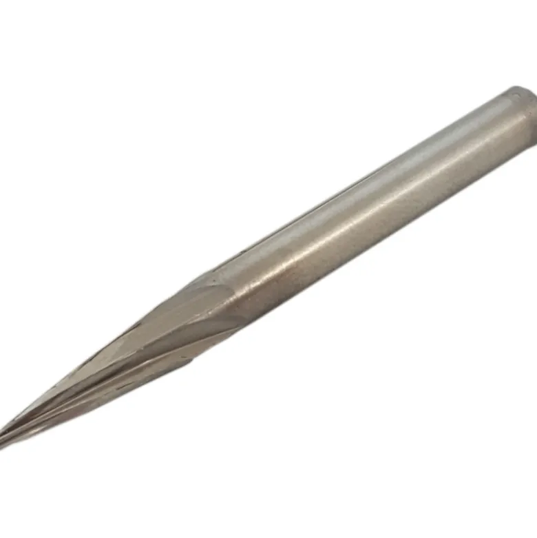 Fraise Tige D. 6X60Mm Hss Conique D. 6X18Mm Avec Bout Pointu SAM Outillage - 19962