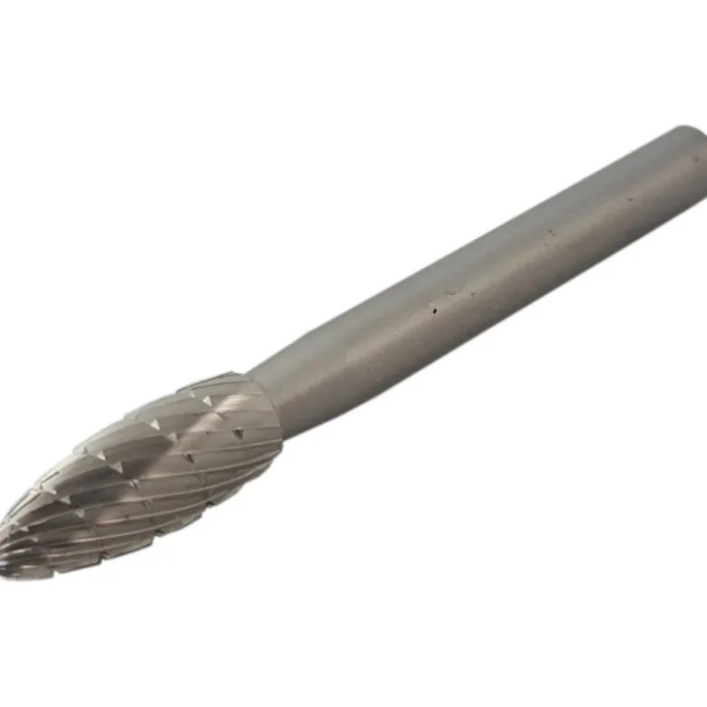 Fraise Tige D. 6X60Mm Hss Flamme D. 6X20Mm Avec Bout Arrondi SAM Outillage - 19666