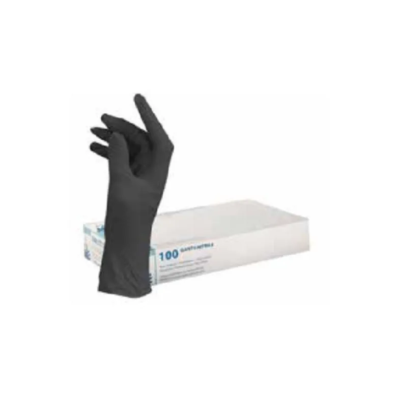 Gants Jetables Nitrile Noir (100pcs) SAM Outillage