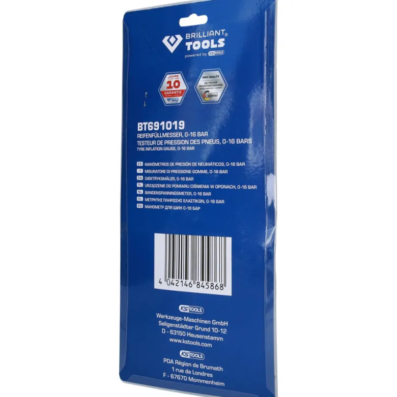 Gonfleur d'air 0-16bar BRILLIANT TOOLS - BT691019