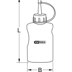Huile KS TOOLS 100ml spéciale pneumatique 515.3361