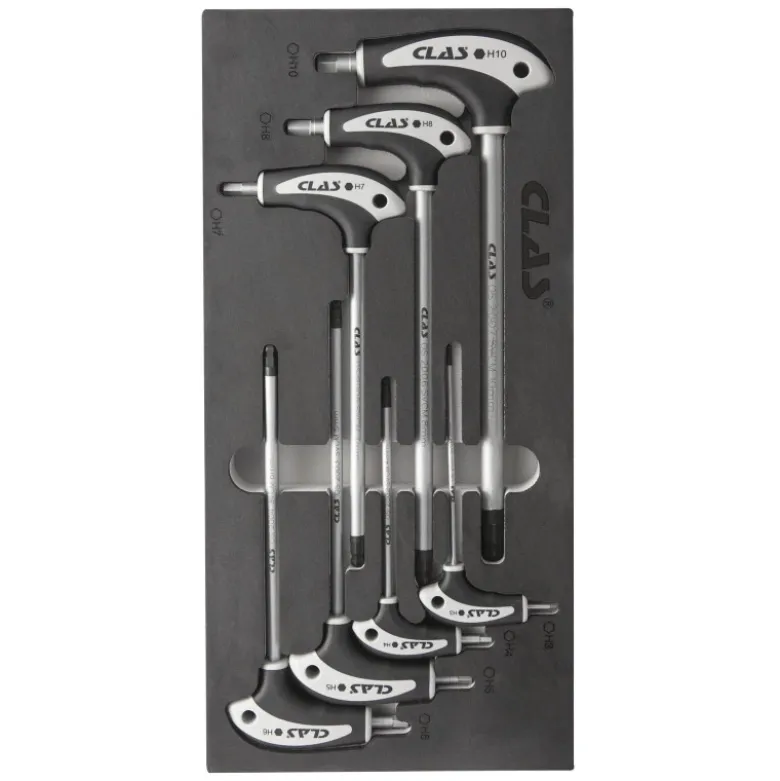 Insert cles en t hexagonal 3-10mm (7 pcs) CLAS OS 2000