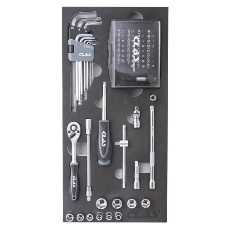 Insert cliquet 1/4" (59pcs) CLAS OS 3200