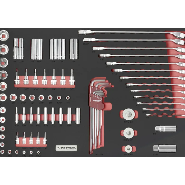 Insert d'outils PRO LINE EVA en pouces 79 pcs 40x60cm KRAFTWERK - 105.502.032