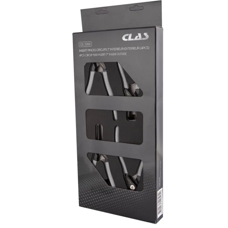 Insert pinces circlips 7" interieur-exterieur (4pcs) CLAS OS 5200