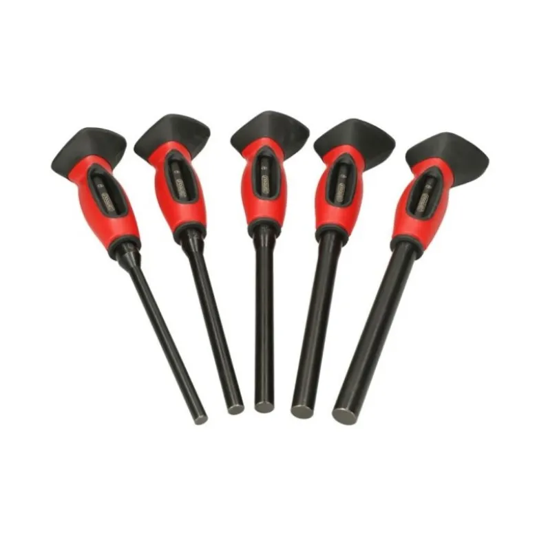 Jeu de 5 chasse-goupilles brunis avec poignée KS Tools - 156.0222F