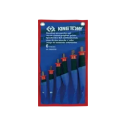 Jeu De 6 Chasse-Goupilles Gainés 2-3-4-5-6-8Mm Finition Brunie King Tony - 1006GPN