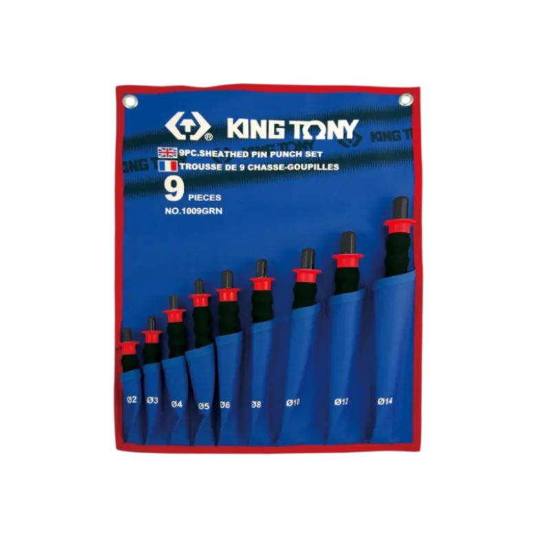 Jeu De 9 Chasse-Goupilles Gainés 2-14Mm Finition Brunie King Tony - 1009GPN