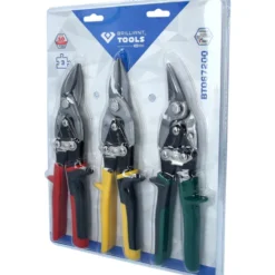 Jeu de cisailles à tôle 3pcs BRILLIANT TOOLS - BT067200