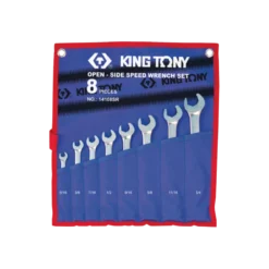 Jeu De 8 Clés Mixte À Reprise Rapide À Cliquet Sur Fourche 5/16" À 3" King Tony - 14108SR
