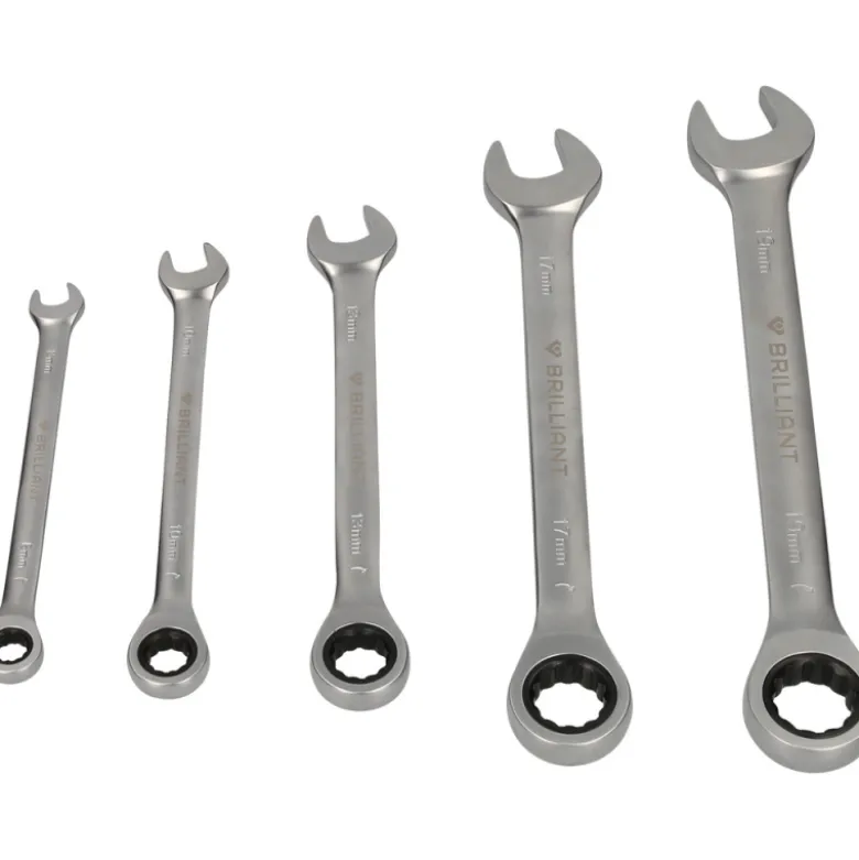 Jeu de clés mixtes à cliquet 6-32 mm 5 à 21 pcs BRILLIANT TOOLS - BT013005-D