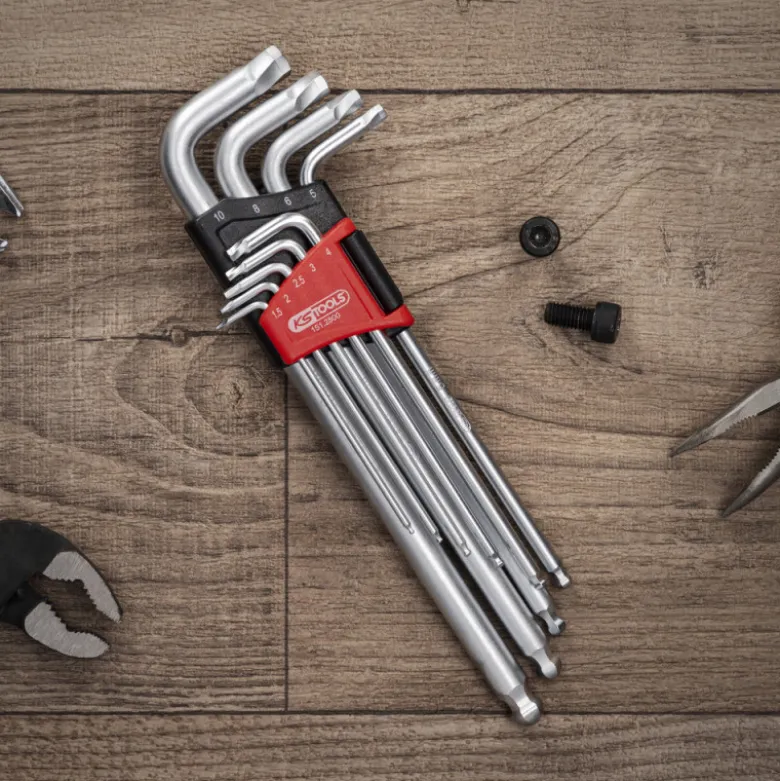Jeu de 9 clés mâles vis abîmées TORSION Power 6 pans KS Tools 151.2800