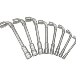 Jeu de 8 Clés à Pipe débouchées 6 pans x 6 pans KS TOOLS 517.0452
