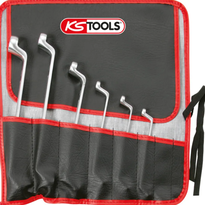 Jeu de 6 clés polygonales contre coudées TORX - en trousse KS TOOLS 911.0360
