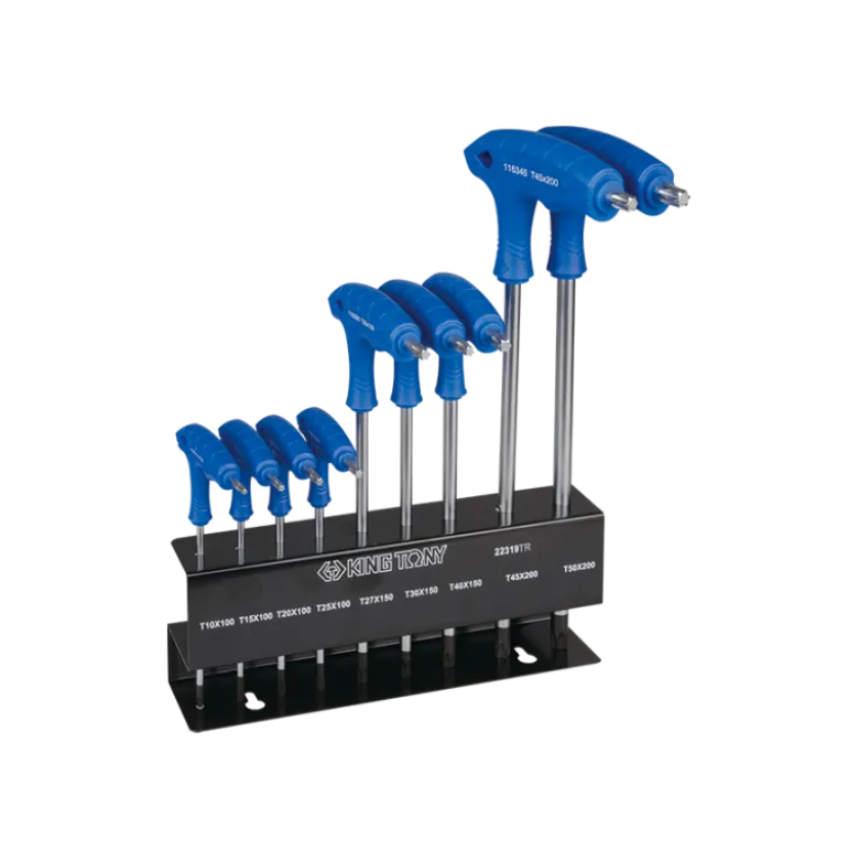 Jeu De Clés Torx À Poignée En L T10 À T50 Sur Rack (Série 1163Tr) King Tony - 22319TR