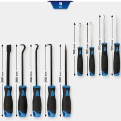 Jeu de crochets et grattoir 9 pcs BRILLIANT TOOLS - BT542010