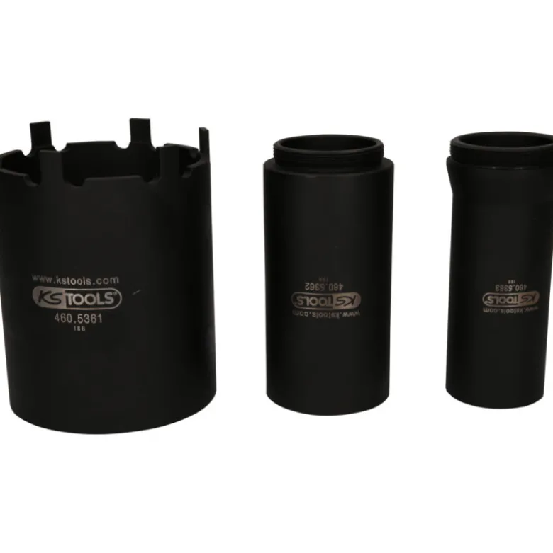 Jeu de douille à 6 ergots Ø 102 mm avec 2 tubes de centrage pour MAN, 3 pcs KS TOOLS 460.5360