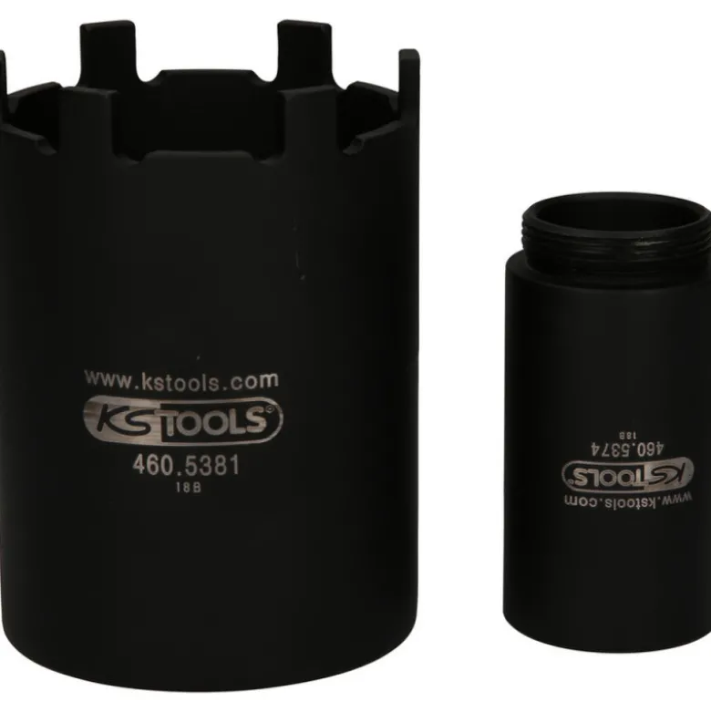 Jeu de douille à 6 ergots Ø 71,5 mm avec tube de centrage pour Mercedes, 2 pcs KS TOOLS 460.5380