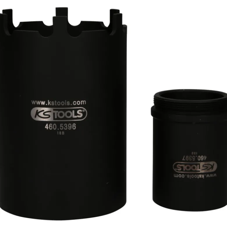 Jeu de douille à 6 ergots Ø 88 mm avec tube de centrage pour Mercedes, 2 pcs KS TOOLS 460.5395