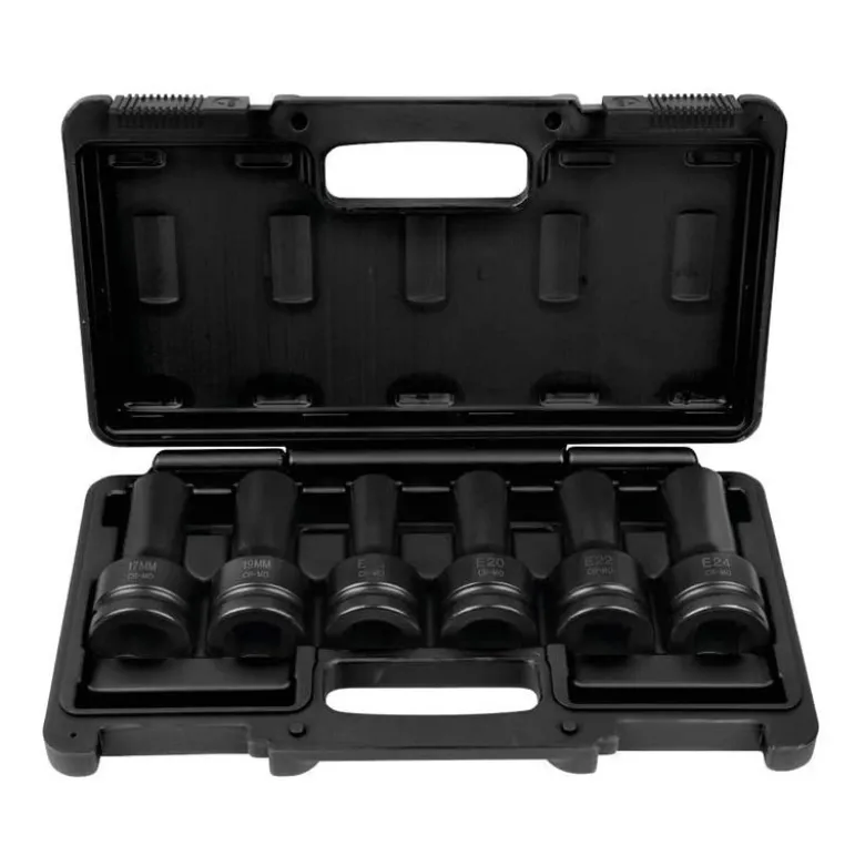 Jeu de douilles à chocs longues pour vis de culasse 3/4" KS TOOLS - 460.1505
