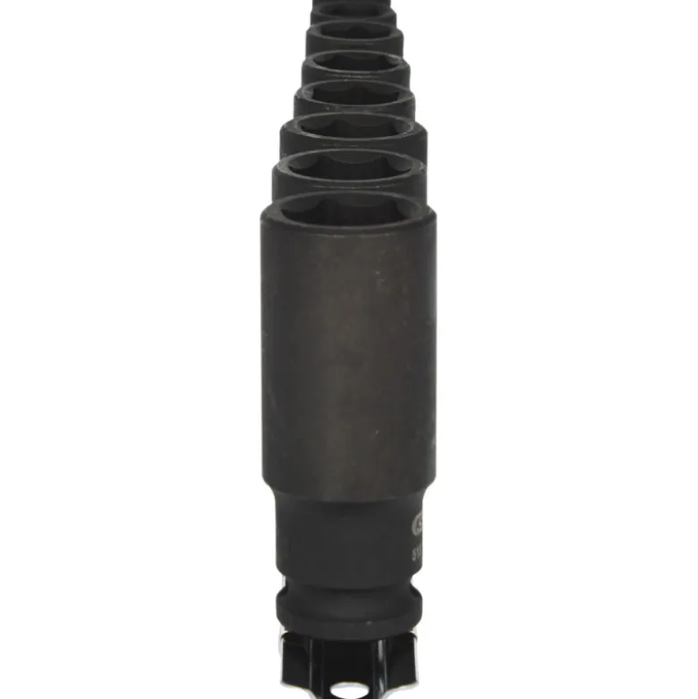 Jeu de 8 douilles Longues à chocs 3/8’’ sur rail KS TOOLS 515.0648