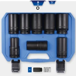 Jeu de douilles longues à chocs 6 pans 3/4" 8pcs 24 - 36mm BRILLIANT TOOLS - BT025600