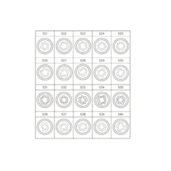 Jeu De Douilles Pour Écrou Antivol Vw - 20 Pièces King Tony - 9BW0120