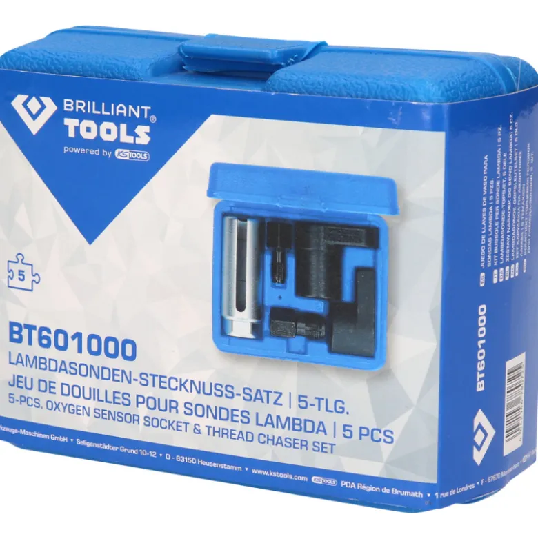 Jeu de douilles pour sonde Lambda 5pcs BRILLIANT TOOLS - BT601000