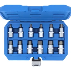 Jeu de douilles tournevis 1/2'' 6 pans 5-22mm 12pcs BRILLIANT TOOLS - BT022012