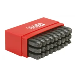 Jeu de 26 lettres à frapper hauteur 5 mm et pointeau KS TOOLS - 156.0468