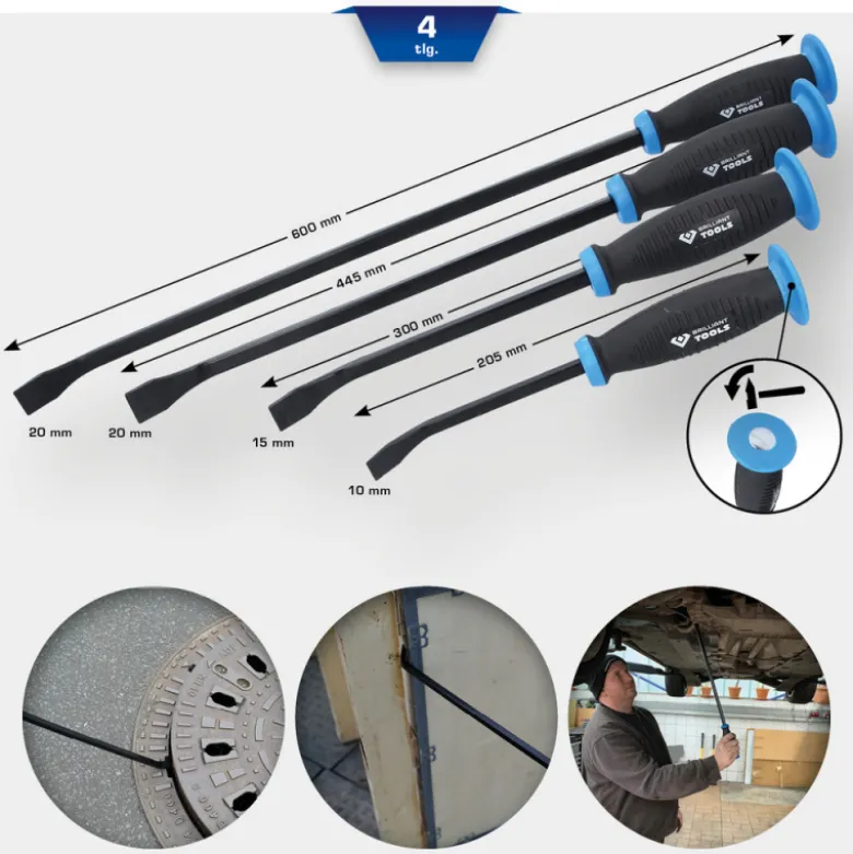 Jeu de leviers emmanchés 4pcs BRILLIANT TOOLS - BT091004