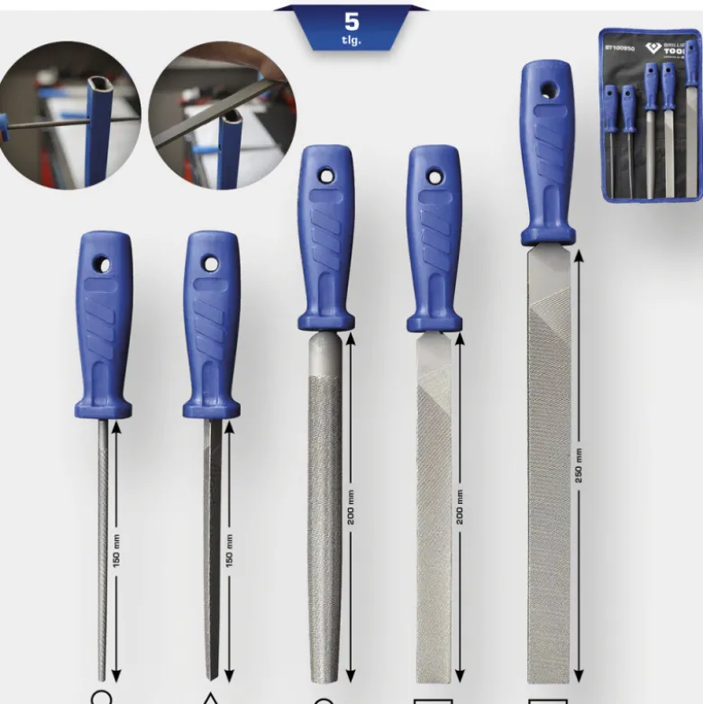 Jeu de limes 5pcs BRILLIANT TOOLS - BT100950