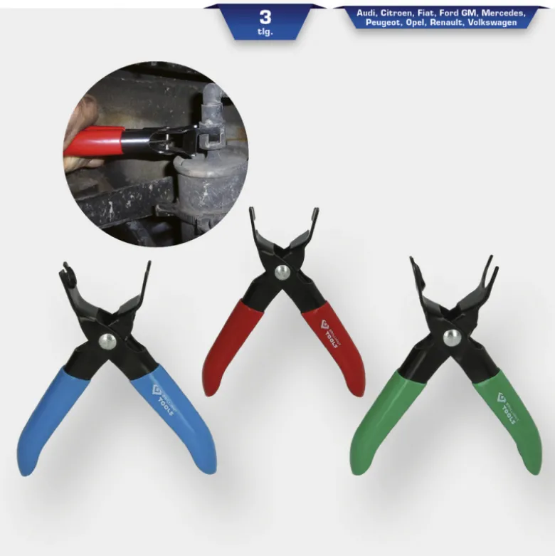 Jeu de pinces de déverrouillage de conduite de carburant 3 pcs BRILLIANT TOOLS - BT531000